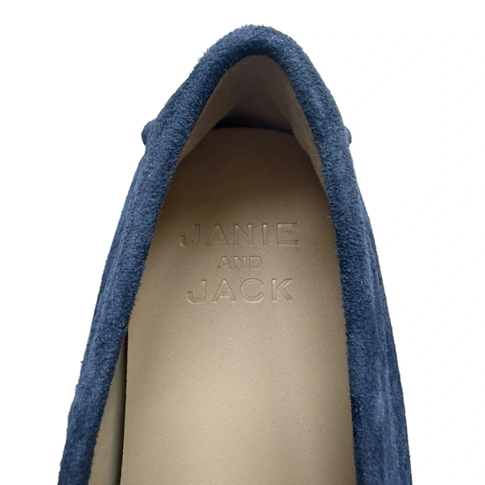 Janie and Jack Navy Blue Suede Driving Shoes Loafers | 3 K NWOT - Picture 10 of 13